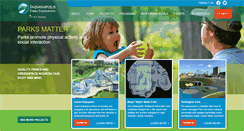 Desktop Screenshot of indyparksfoundation.org