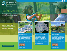 Tablet Screenshot of indyparksfoundation.org